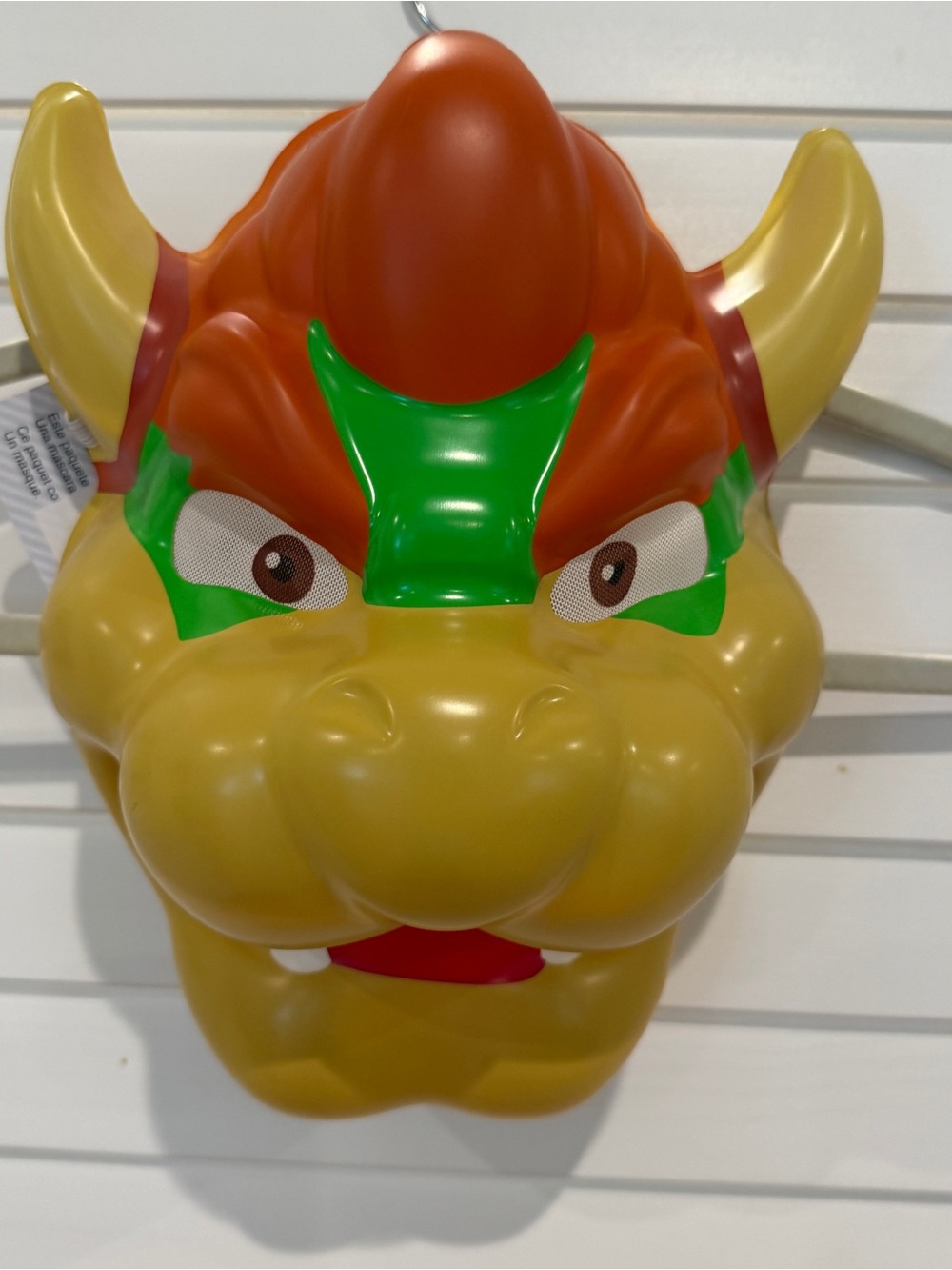 New Super Mario Bowser Adult Plastic Mask New With Tags Disguise